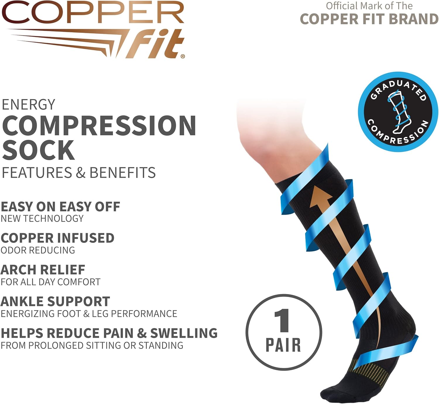 Easy On/Off Energy Compression Socks - Image 3