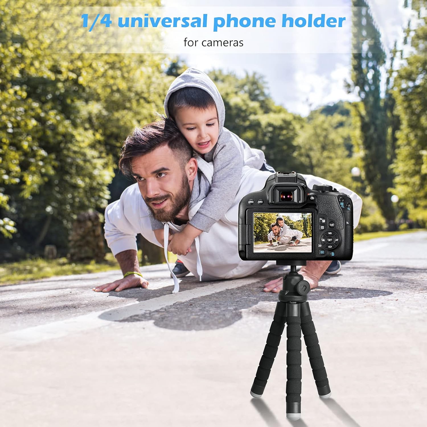 Ubeesize Phone Tripod, Portable and Flexible Tripods with Wireless Remote and Clip, Cell Phone Tripode Stand for Video Recording - Image 4