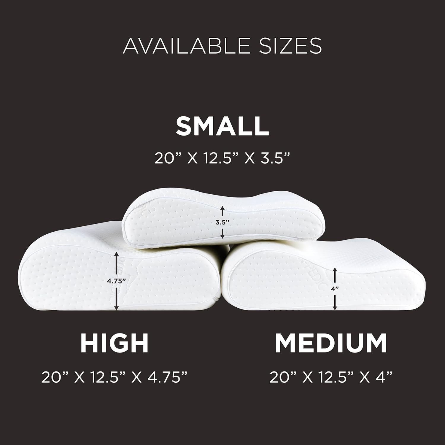 Tempur-Pedic TEMPUR-Ergo Neck Pillow, Large Profile, White - Image 13