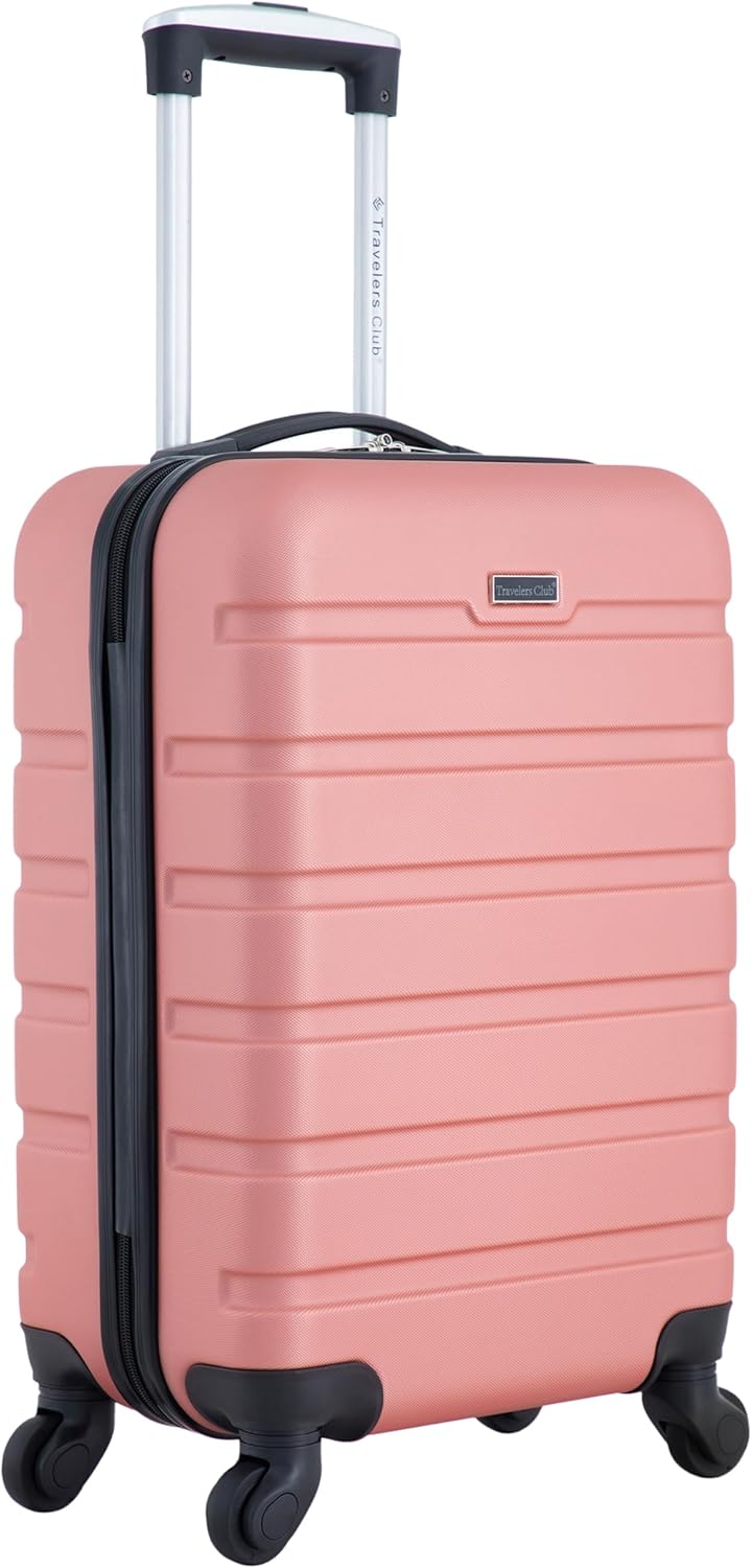 Travelers Club Harper Luggage, Rose Gold, 20-Inch Carry-On - Image 5