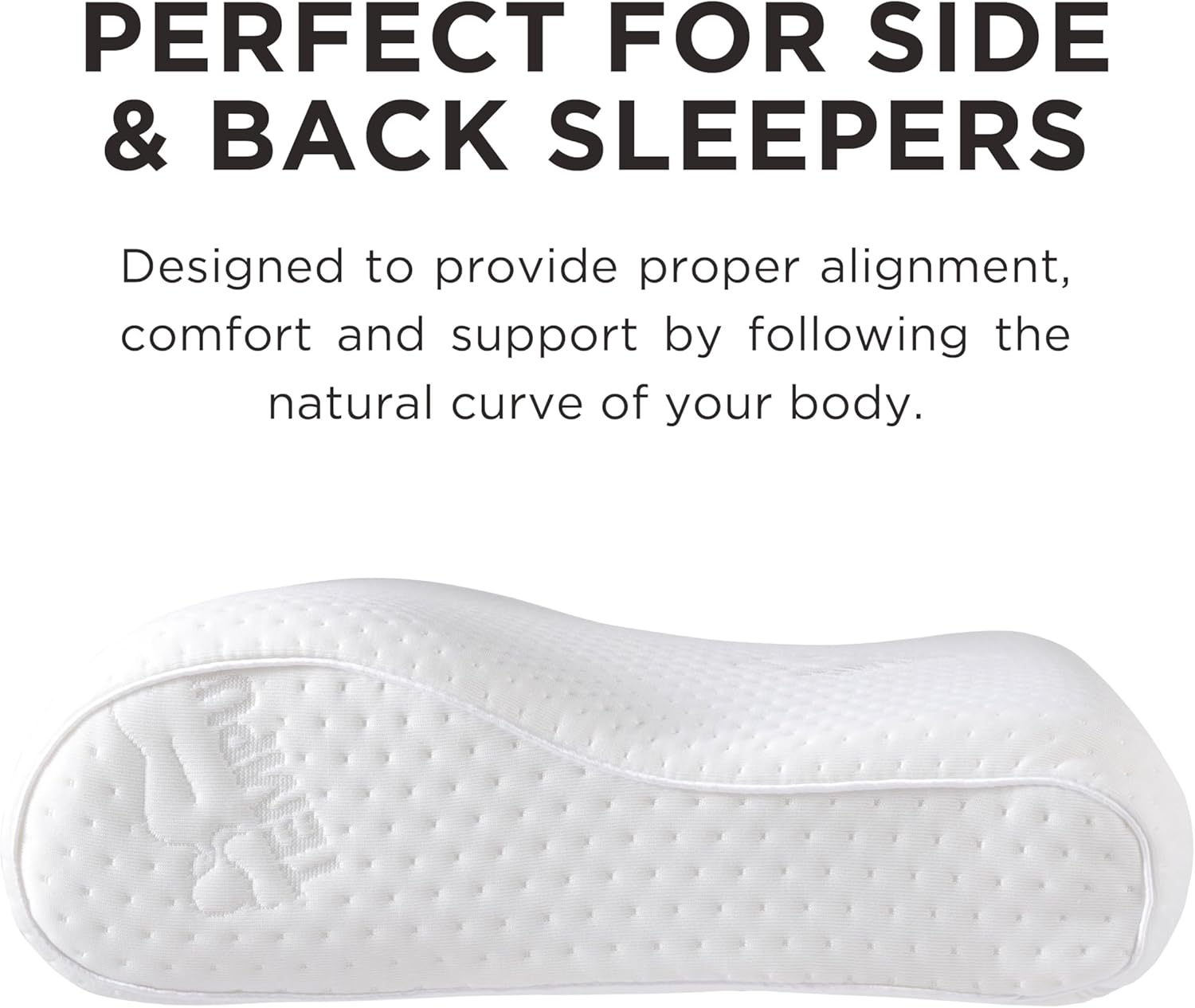 Tempur-Pedic TEMPUR-Ergo Neck Pillow, Large Profile, White - Image 14