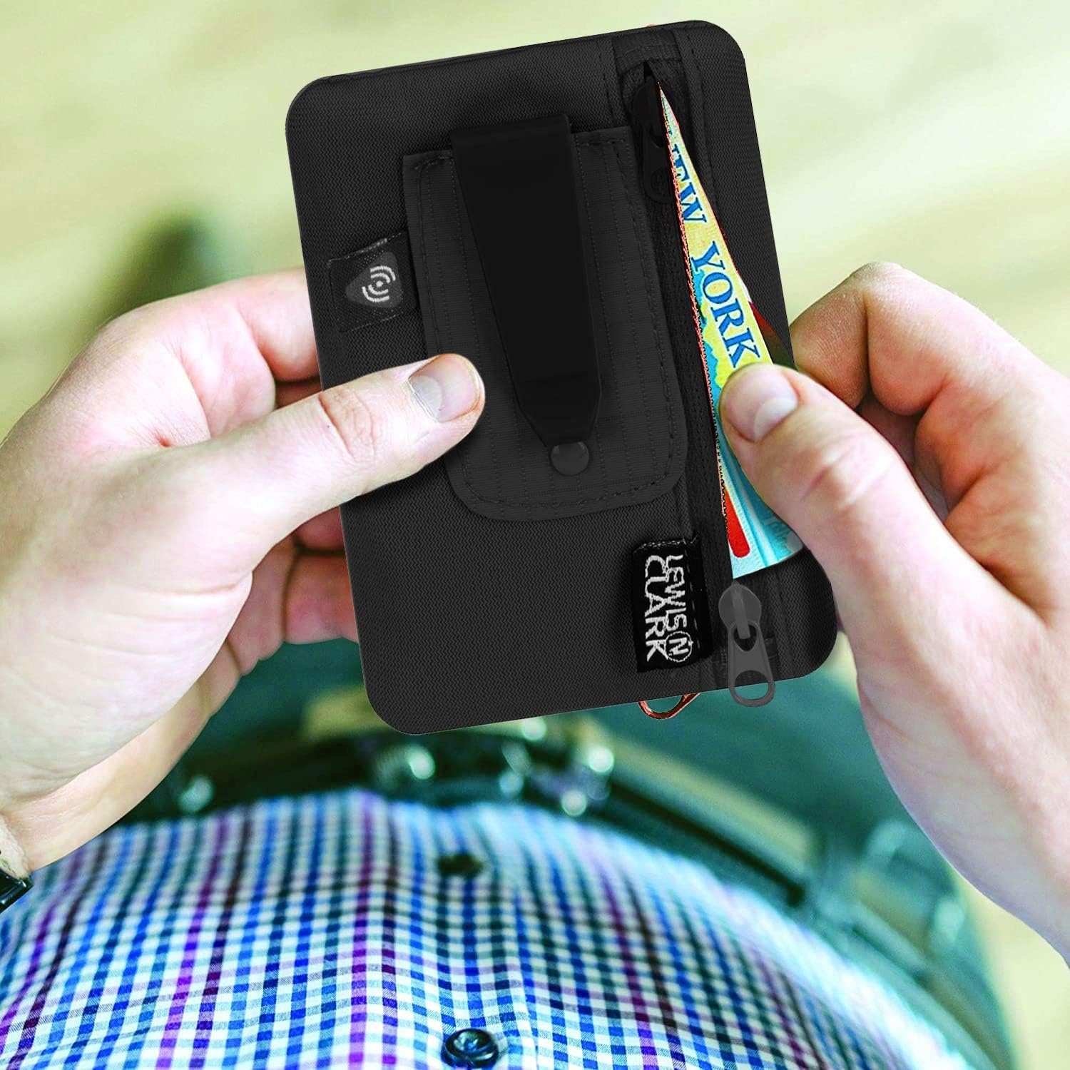 Lewis N. Clark RFID Hidden Clip Stash Money Belt Travel Pouch + Credit Card/Id Holder for Women & Men - Image 3