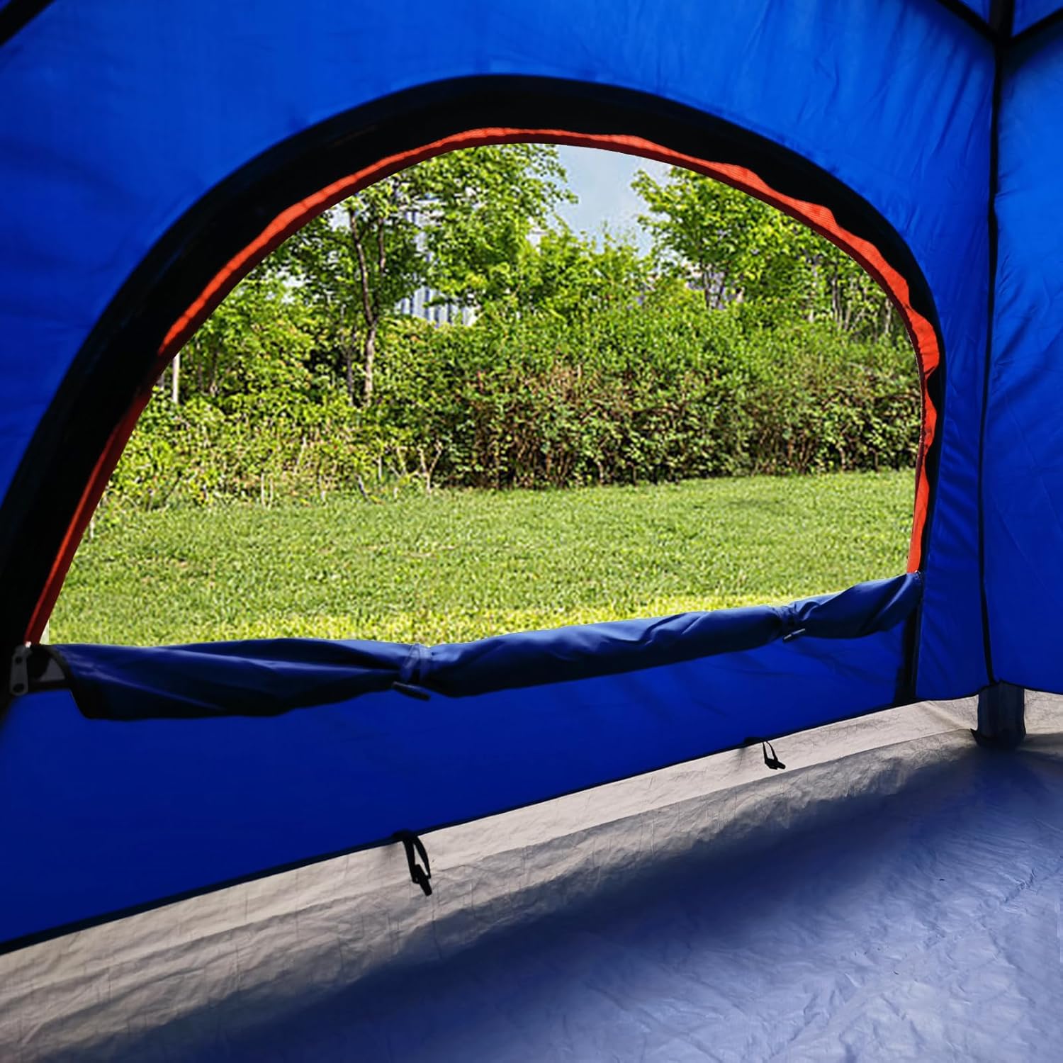 unp 6 Person 4 Season Dome Tent, Easy to Set Up for Camping & Hiking, Lightweight & Portable, Green - Image 4