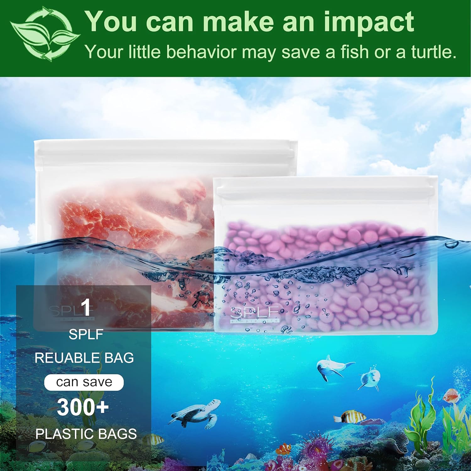 SPLF 4 Pack Leakproof Clear Toiletry bags, TSA Approved Quart Size Zipper Bags, BPA Free Travel Makeup Cosmetic Bags for Women Men, Carry on Airport Airline Compliant Bags - Image 10