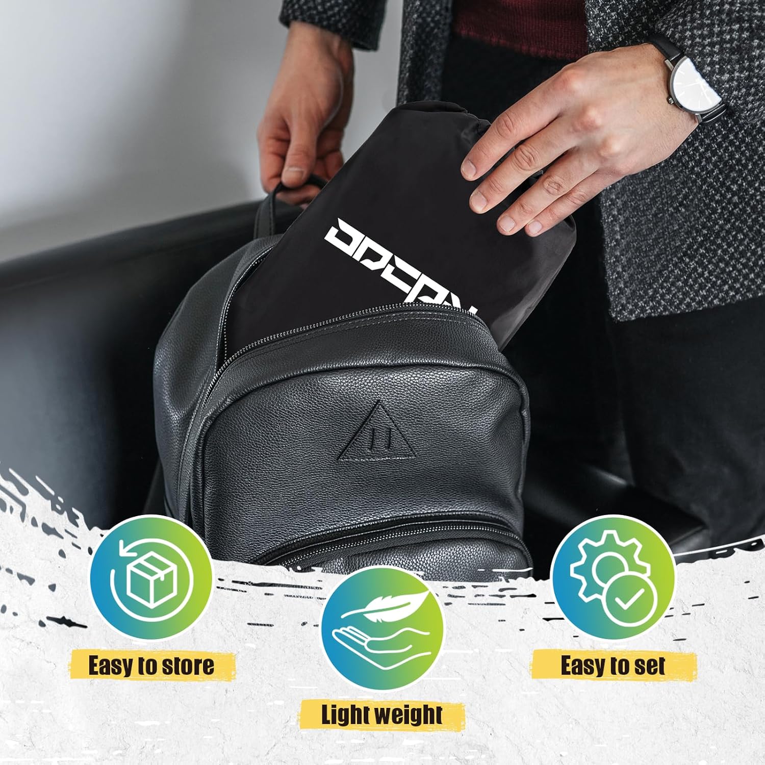 2-Pack Foot Hammock for Plane Travel, No Collapse Thickened Bamboo Airplane Foot Rest with Extended Adjustment Strap, Portable Desk Foot Hammock to Relax Your Feet, Foot Sling Travel Essentials(Black) - Image 7