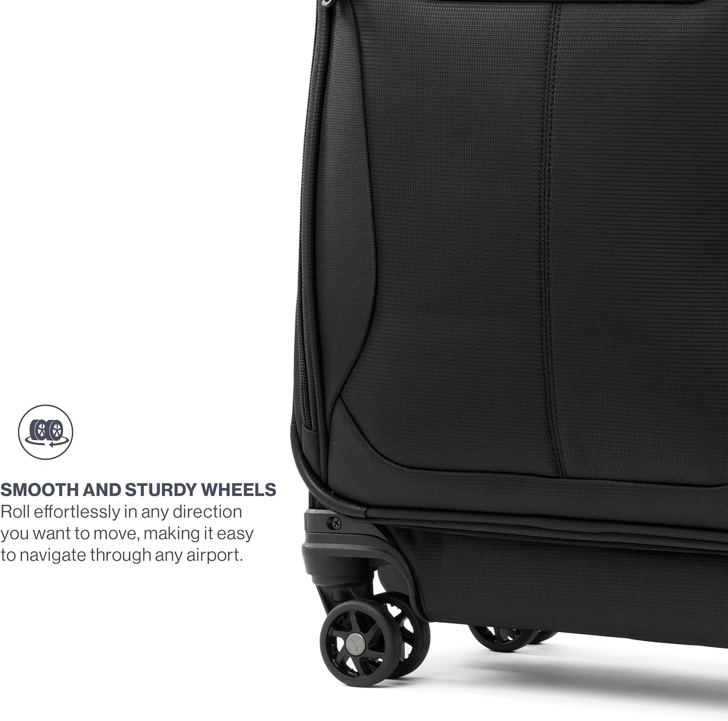 Travelpro Tourlite Softside 21" Expandable Luggage with 4 Spinner Wheels, Lightweight Suitcase, Carry-On, Black - Image 6