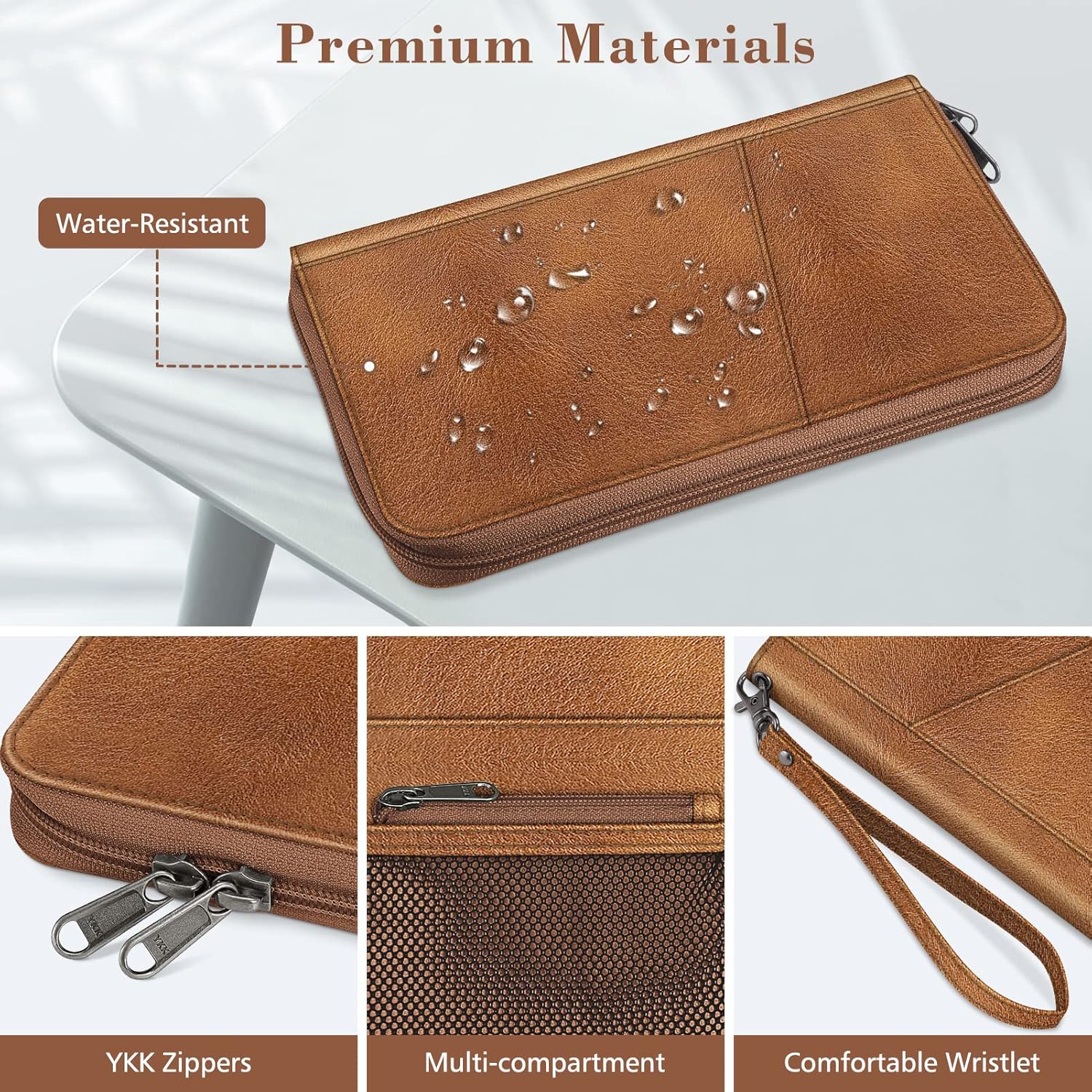 Fintie Family Passport Holder Wallet, RFID Blocking Travel Document Organizer Clutch Bag Credit Cards Case Cover for Women Men - Image 6