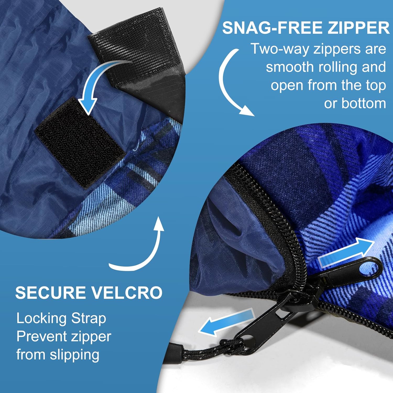 Double Sleeping Bag for Adults Kids, XL Queen Size 2 Person All Season for Warm & Cold Weather, Lightweight Compact with Compression Sack Camping Essentials for Backpacking Hiking - Image 5