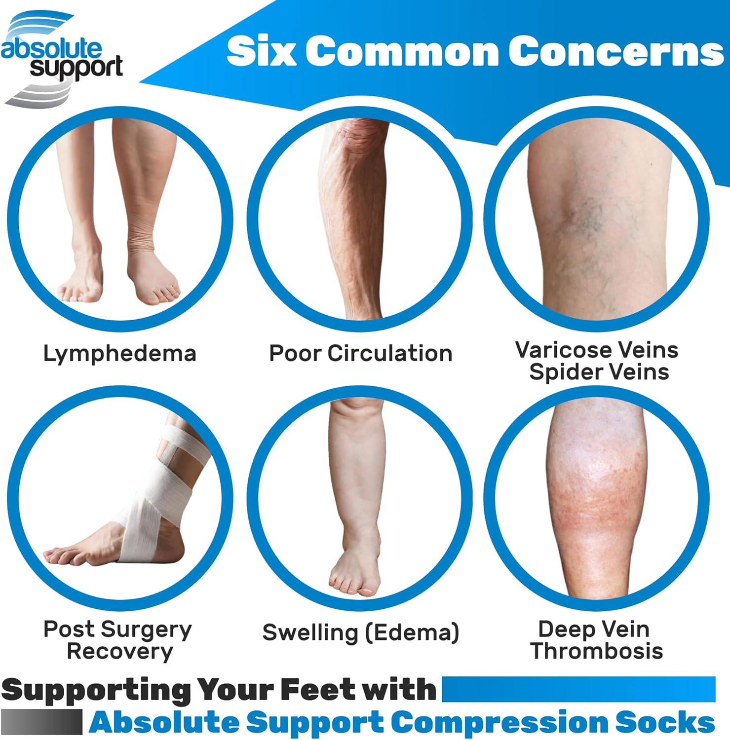 ABSOLUTE SUPPORT - Compression Socks for Women Circulation 20-30mmHg - Womens Sheer Compression Stockings for Swelling, Lymphedema, DVT, Post Surgery Recovery - Beige, Large - A205BE3 - Image 7