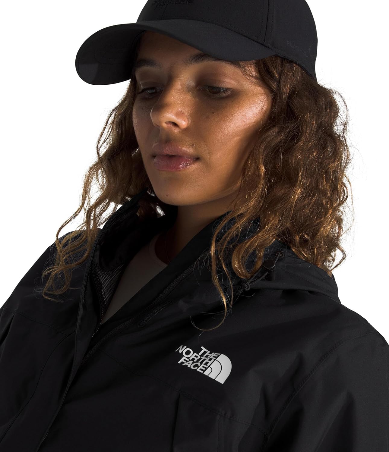 The North Face Women's Antora Jacket (Standard & Plus Size) | Waterproof & Windproof Rain Coat, Secure Zip Hand Pockets, Adjustable Hood & Hem, TNF Black, Medium - Image 4