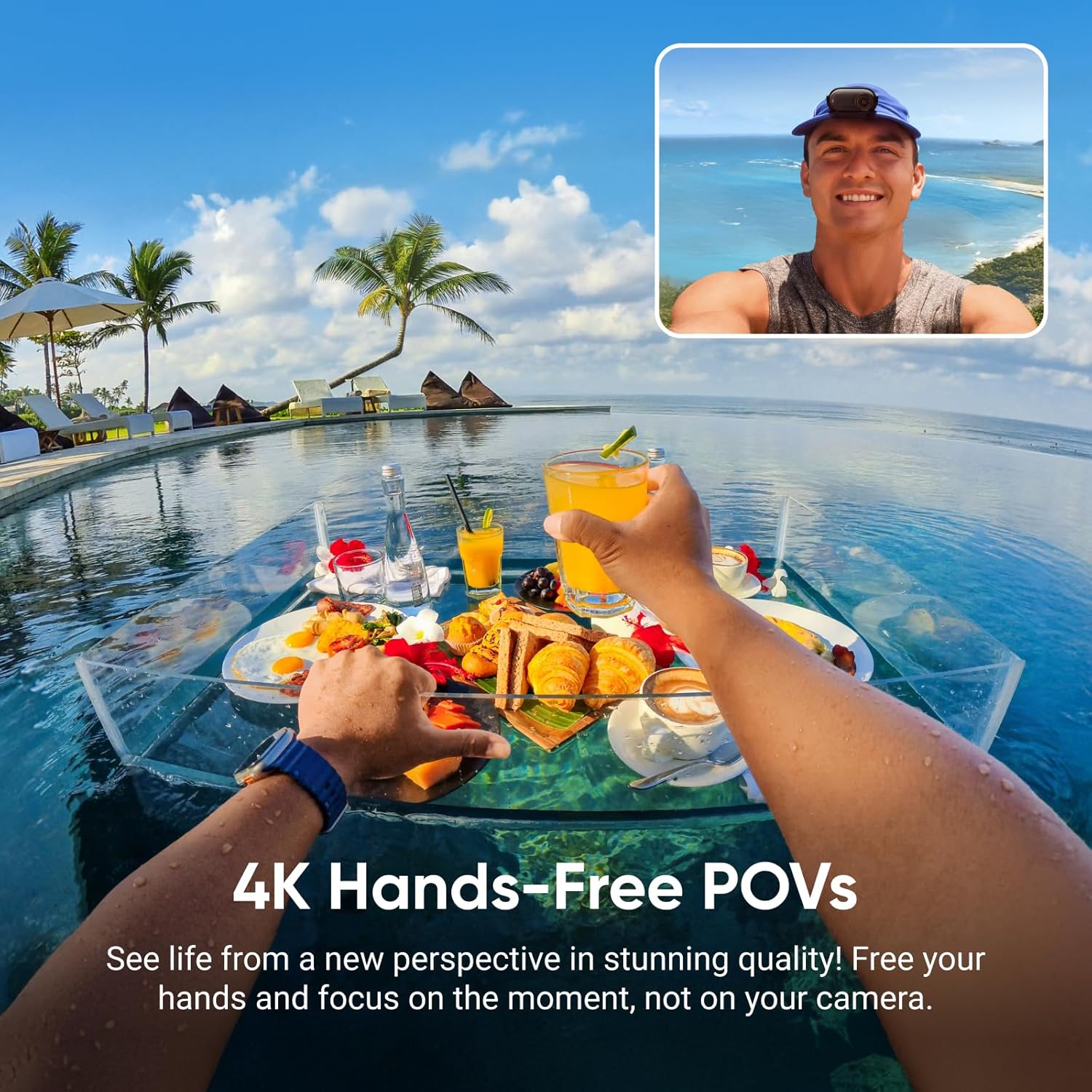 Insta360 GO 3S - 128 GB Black 4K Tiny Portable Vlogging Camera, Hands-Free POVs, Mount Anywhere, Stabilization, 140 Min Battery Life, 10m Waterproof, Pet POV - Image 4