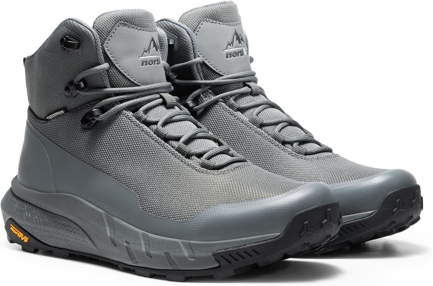 NORTIV 8 Men's Mid Waterproof Hiking Boots Outdoor Lightweight Breathable Trekking Camping Mountaineering Shoes HydroTrek - Image 7