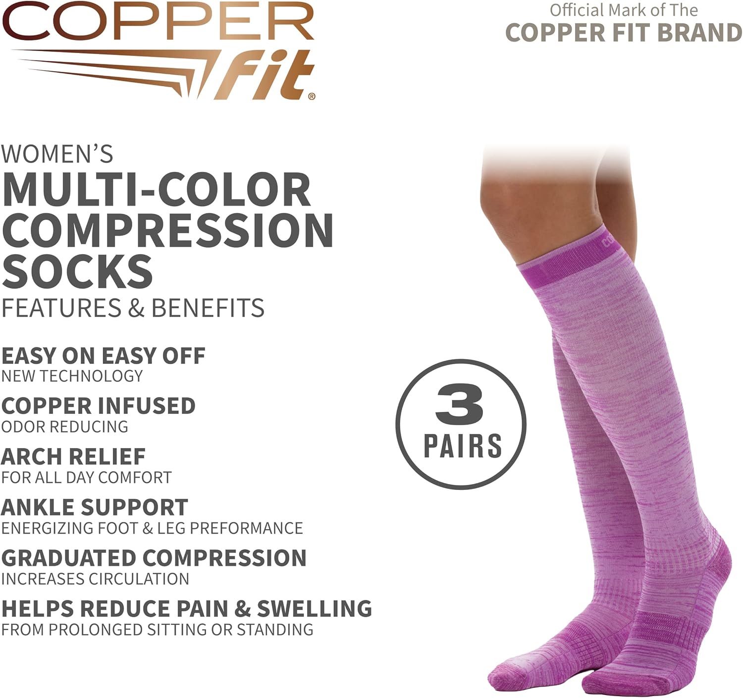 Copper Fit Womens Knee High - Image 3