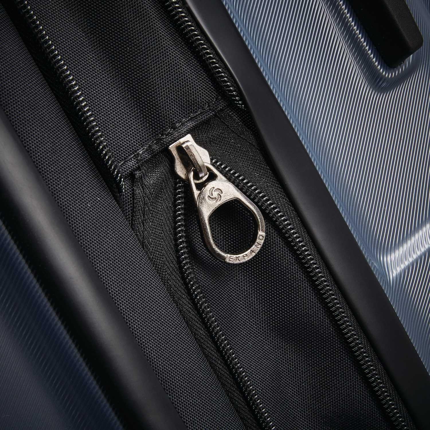 Samsonite Centric Hardside Expandable Luggage with Spinner Wheels, Blue Slate, Checked-Large 28-Inch - Image 3
