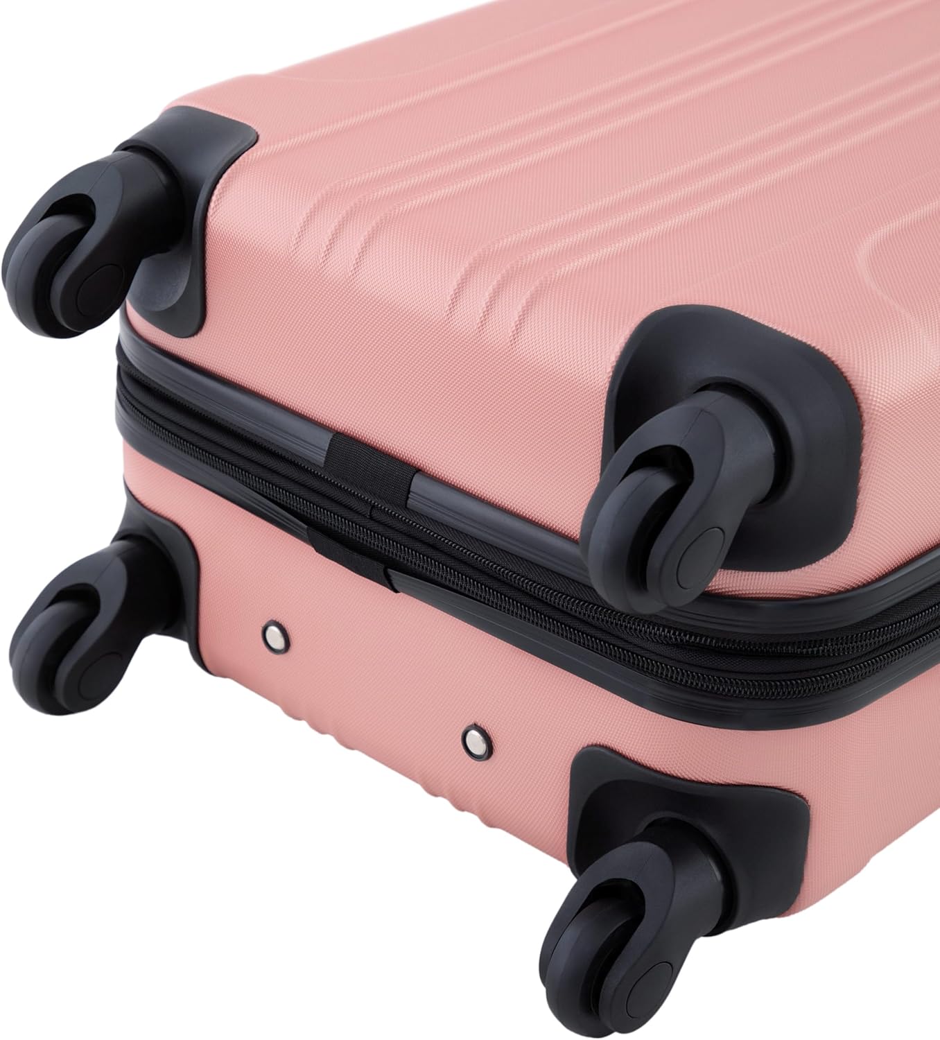 Travelers Club Chicago Hardside Expandable Spinner Luggage, Rose Gold, 20" Carry-On - Image 7