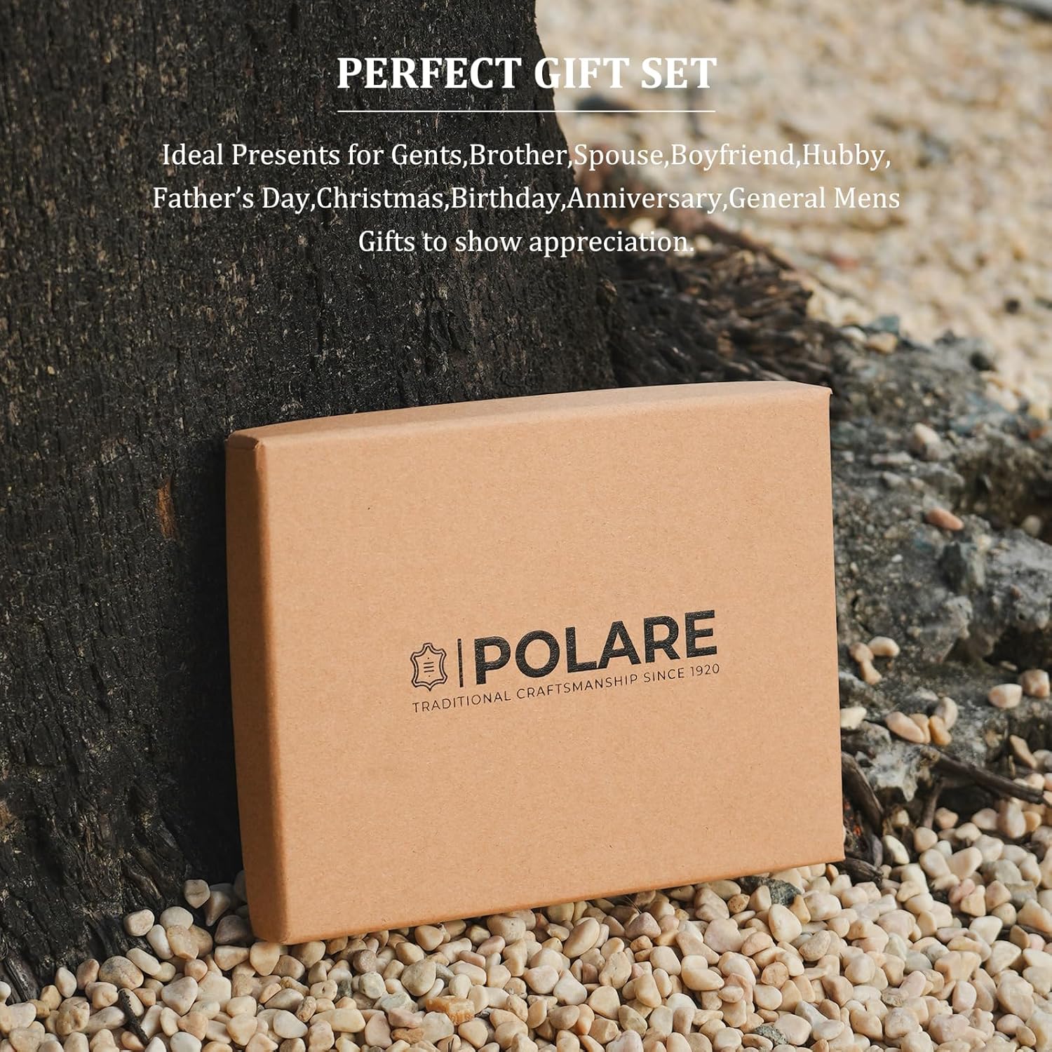 Polare Slim RFID Blocking Leather Passport Holder Travel Bifold Wallet For Men - Image 8