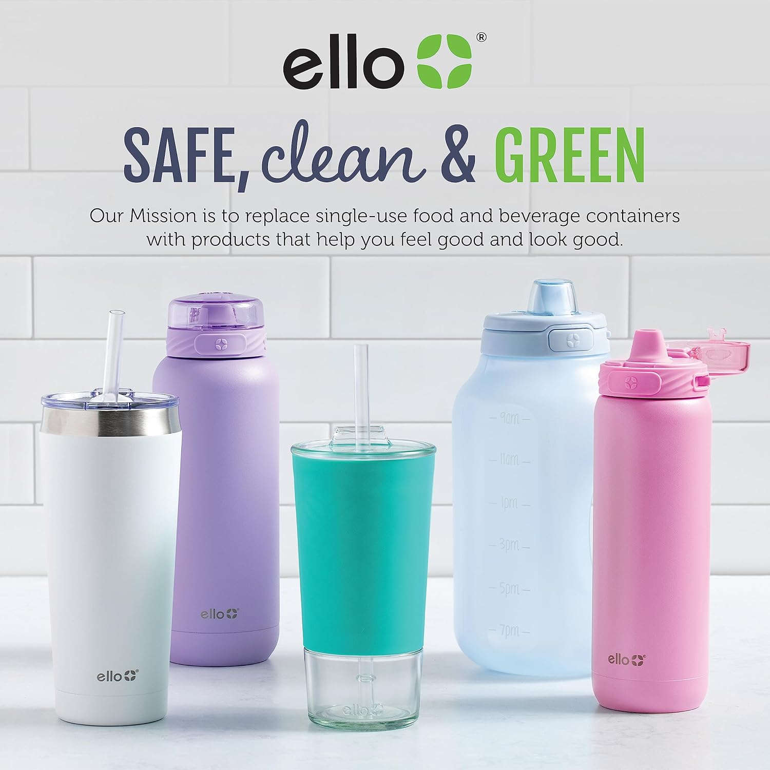 Ello Cooper 32oz Stainless Steel Water Bottle with Straw and Carry Handle, Double Walled and Vacuum Insulated Metal, Leak Proof Locking Lid with Soft Silicone Spout, Reusable, BPA Free, Black - Image 11