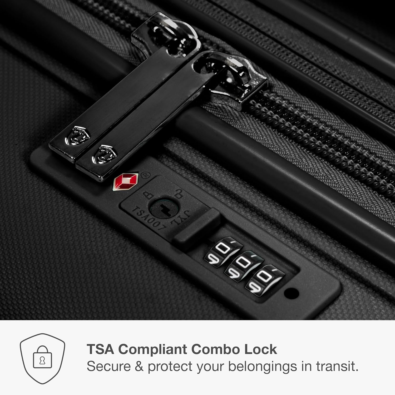 Traveler's Choice Pagosa Indestructible Hardshell Expandable Spinner Luggage, Black, 22-Inch Carry-on - Image 7