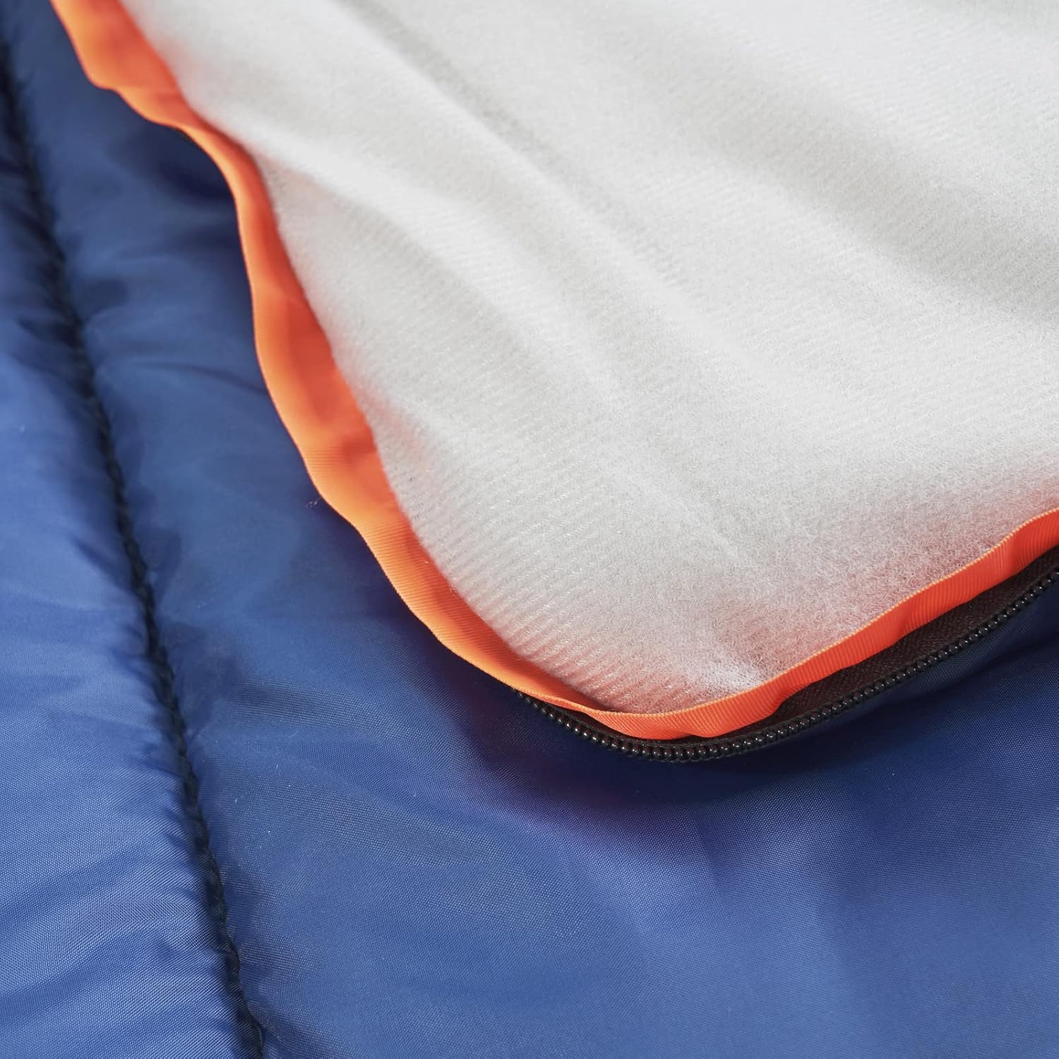 Amazon Basics 30°F Cool Weather Sleeping Bag, 75 Inches x 33 Inches, Blue - Image 6