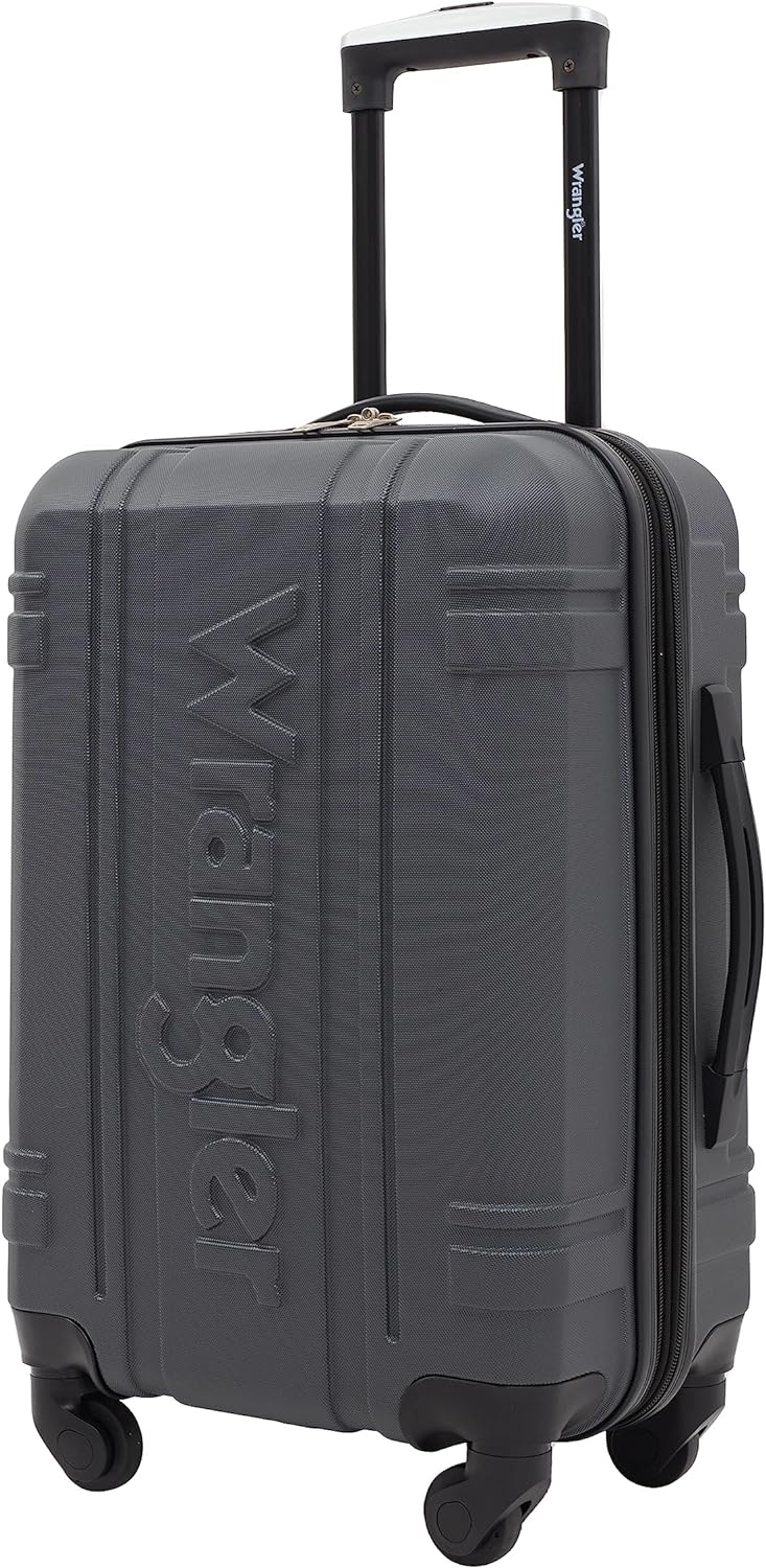 Wrangler Astral Hardside Luggage, Dark Shadow, 22-Inch Carry-On - Image 7