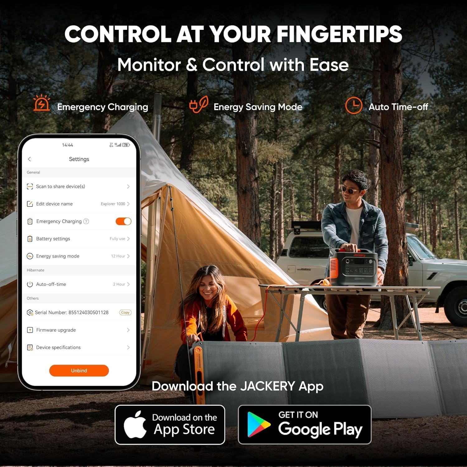 Jackery Explorer 1000 v2 Portable Power Station,1070Wh LiFePO4 Battery,1500W AC/100W USB-C Output, 1 Hr Fast Charge, Solar Generator for Camping,Emergency, RV, Off-Grid Living(Solar Panel Optional) - Image 8