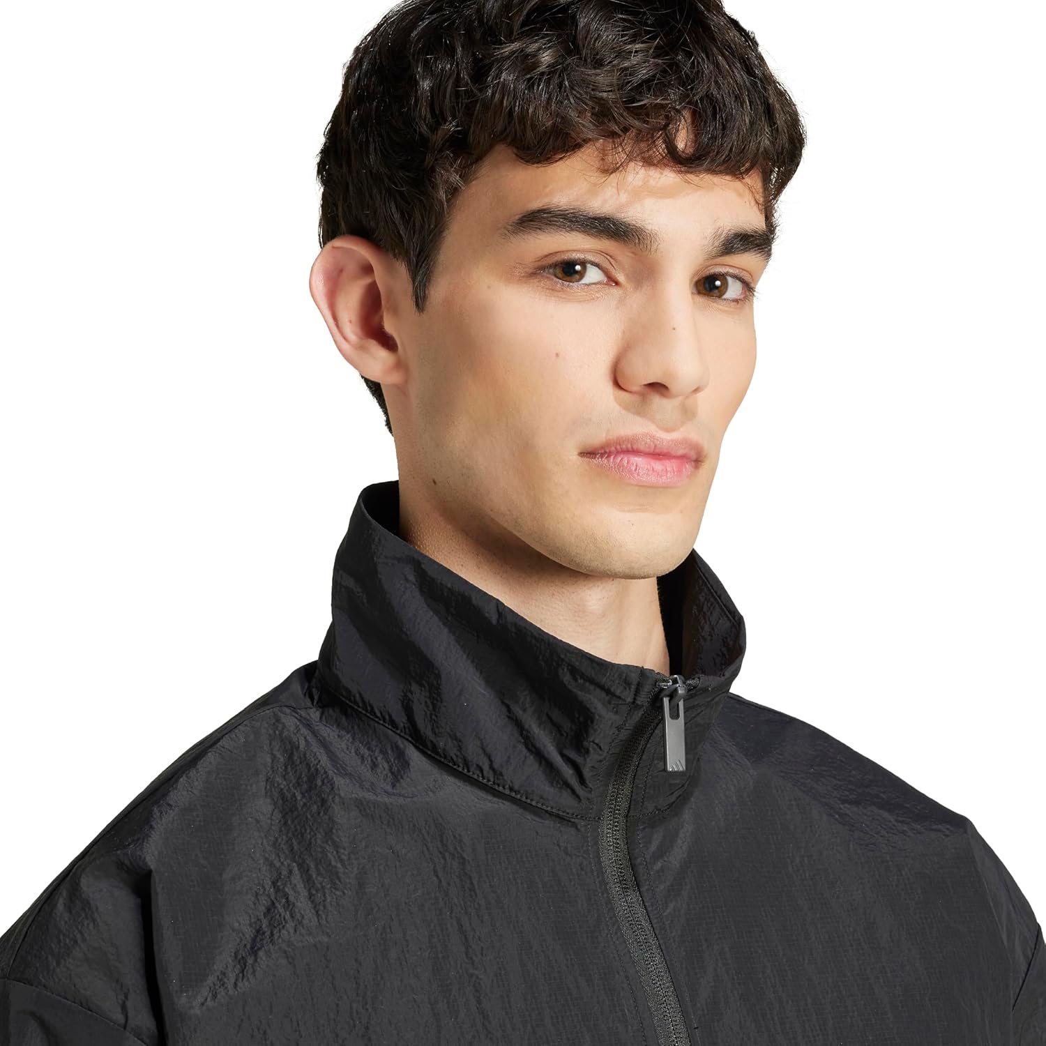 adidas Men's Size Future Icons 3-Stripes Woven Half-Zip Sweatshirt - Image 3
