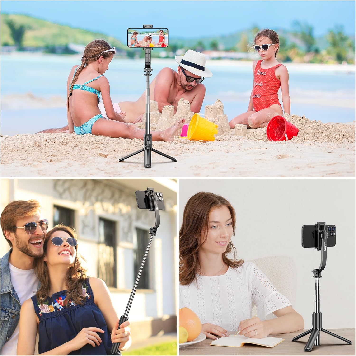 SelfieShow Selfie Stick, Extendable Selfie Stick Tripod with Wireless Remote and Tripod Stand, Portable, Lightweight, Compatible with iPhone 15 14 13 12 Pro Xs Max X 8Plus, Samsung Smartphone and More - Image 10