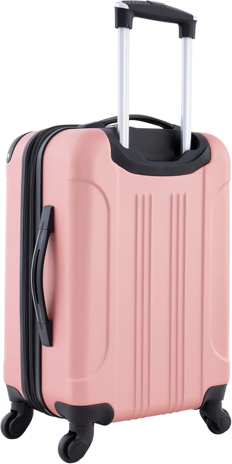 Travelers Club Chicago Hardside Expandable Spinner Luggage, Rose Gold, 20" Carry-On - Image 3