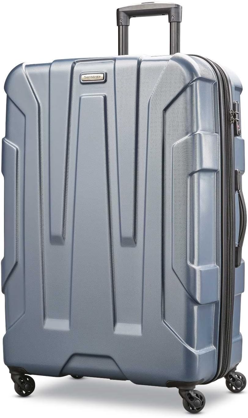 Samsonite Centric Hardside Expandable Luggage with Spinner Wheels, Blue Slate, Checked-Large 28-Inch - Image 2