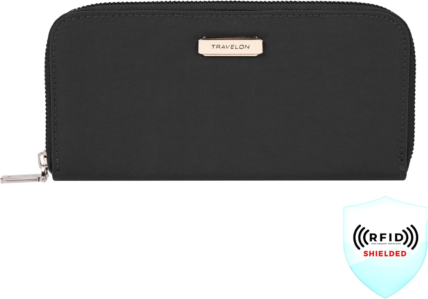 Travelon RFID Blocking Single Zip Wallet - Image 3