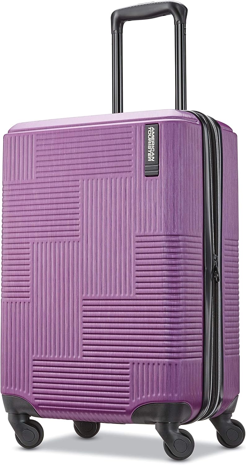 American Tourister Stratum XLT Expandable Hardside Luggage with Spinner Wheels, Power Plum, Carry-On 21-Inch - Image 2