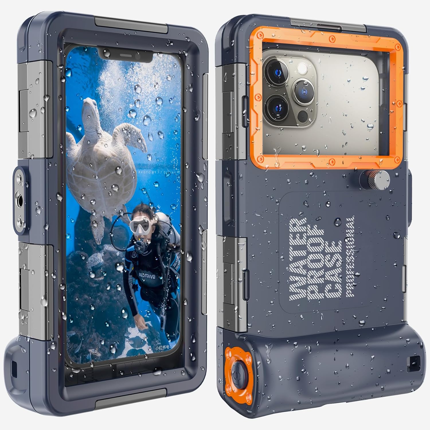 Underwater Snorkeling Diving Phone Case for Phone 16/15/14/13/ Pro Max/XR/XS/X Galaxy S25/S24/S23.(50ft/15m) Professional Scuba Dive Waterproof Case Underwater Photo Video - Image 2