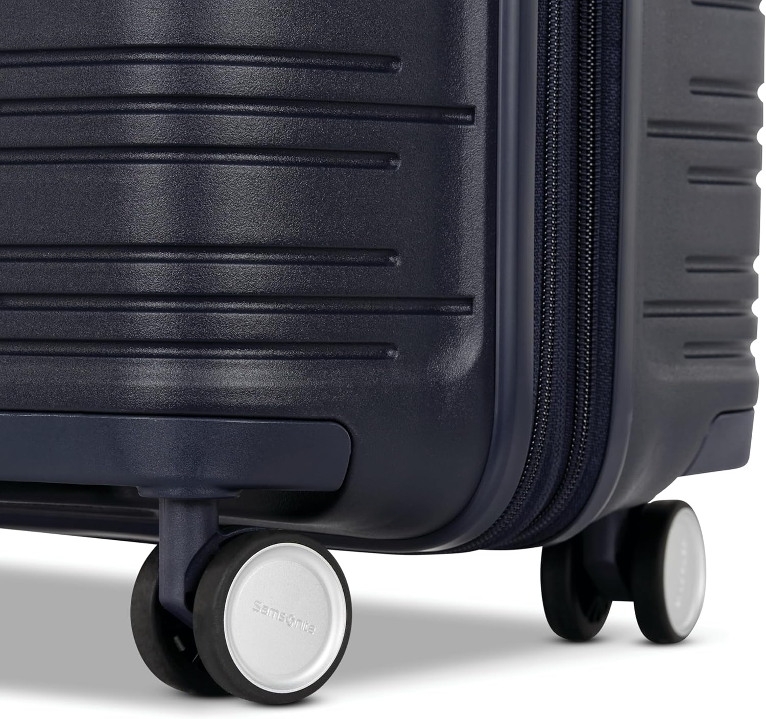 Samsonite Elevation Plus - Carry-On Hardside Luggage with QuickEntry™ Front Compartment - Scratch Resistant Polypropylene Shell, AirTag Holder, TSA Lock, Airline Approved - Midnight Blue - Image 5