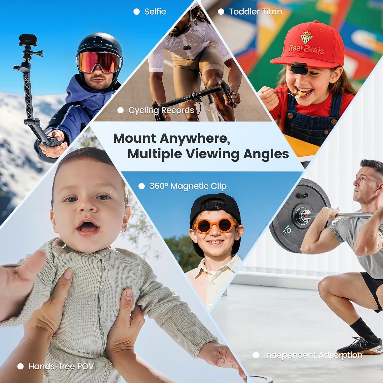 4K 30FPS POV Camera, Portable Vlogging Camera with 33FT Waterproof, 64GB Tiny Actioncamera EIS Stabilization, Hands-Free POV Body Cam, 150° Lightweight Thumb Bodycam 5 hr Battery Life, Mount Anywhere - Image 8