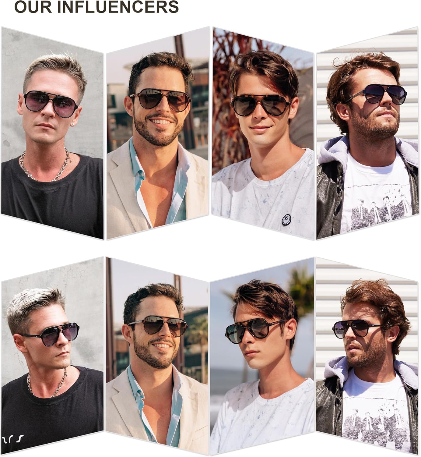 SOJOS Classic Polarized Aviator Sunglasses for Women Men, Retro Trendy Aviators Shades SJ2201 - Image 5