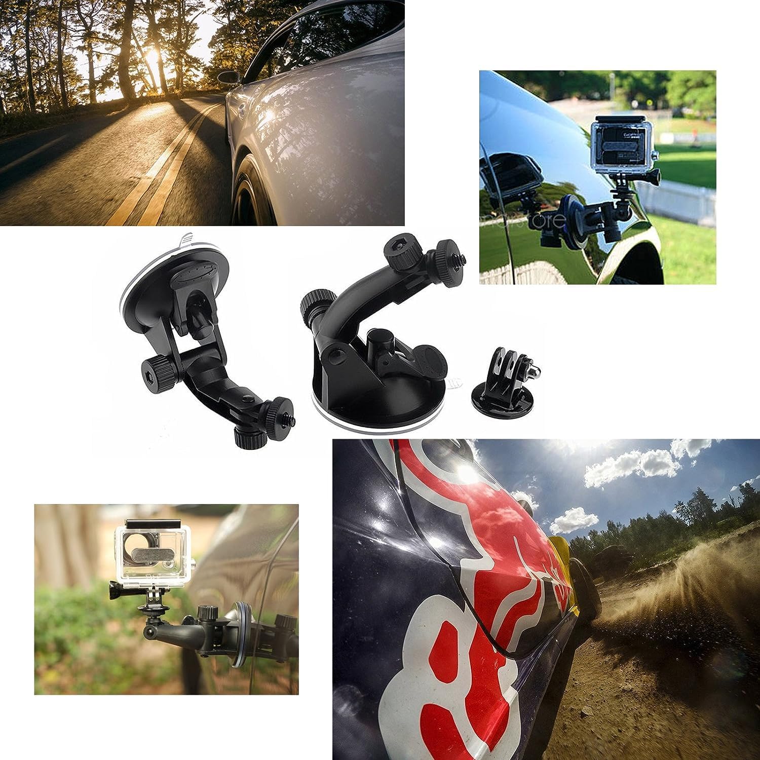 SHOOT 10-in-1 Accessory Kit for GoPro Accessories,Action Camera Accessories for GoPro Hero13 12 11 10 9 8 7 6 5 4 3+ 3 Hero Session 5 Black AKASO EK7000 Apeman SJ4000 5000 6000 DBPOWER AKASO - Image 7