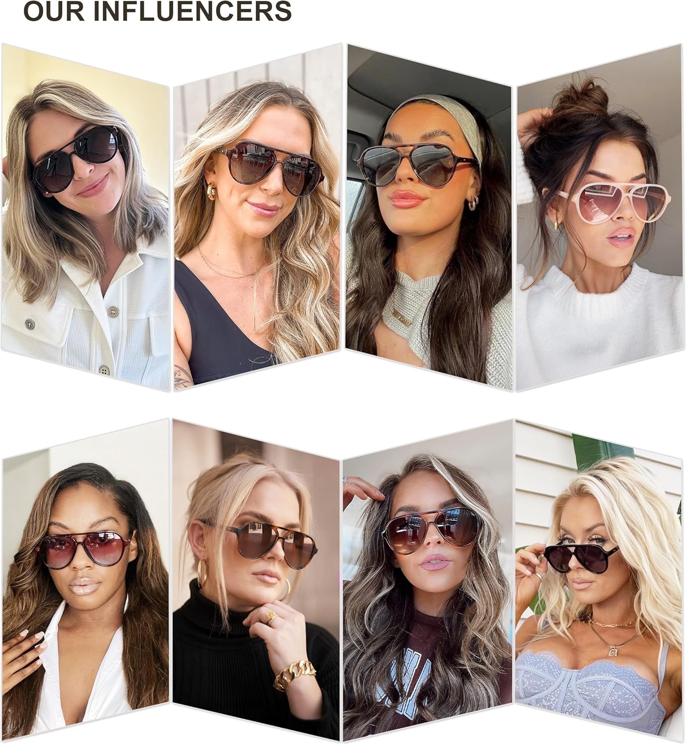 SOJOS Classic Polarized Aviator Sunglasses for Women Men, Retro Trendy Aviators Shades SJ2201 - Image 4