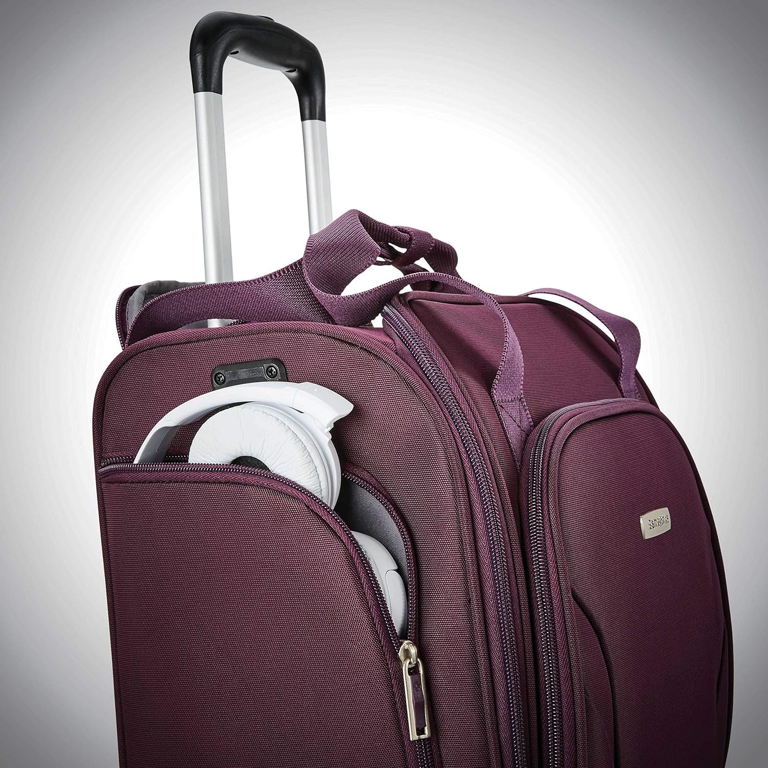 Samsonite Underseat Carry-On Spinner With USB Port, Purple, One Size - Image 7