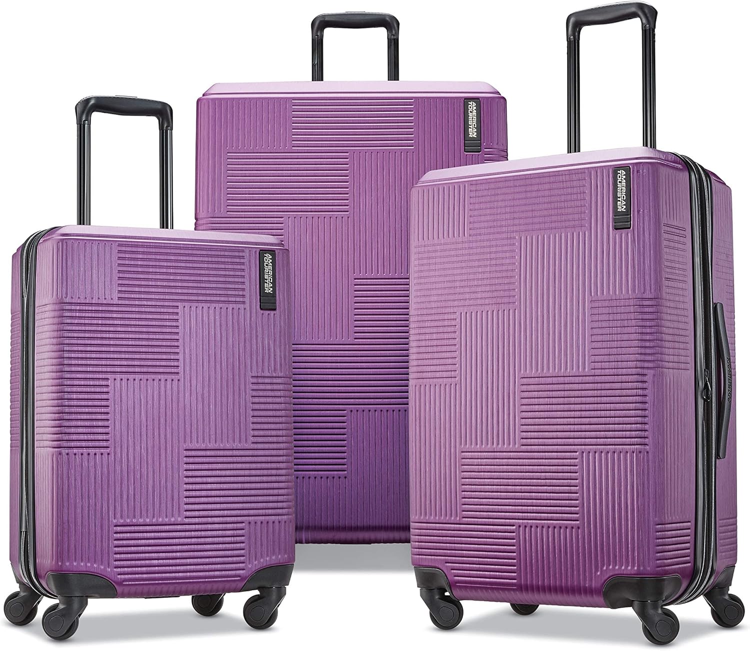 American Tourister Stratum XLT Expandable Hardside Luggage with Spinner Wheels, Power Plum, Carry-On 21-Inch - Image 9