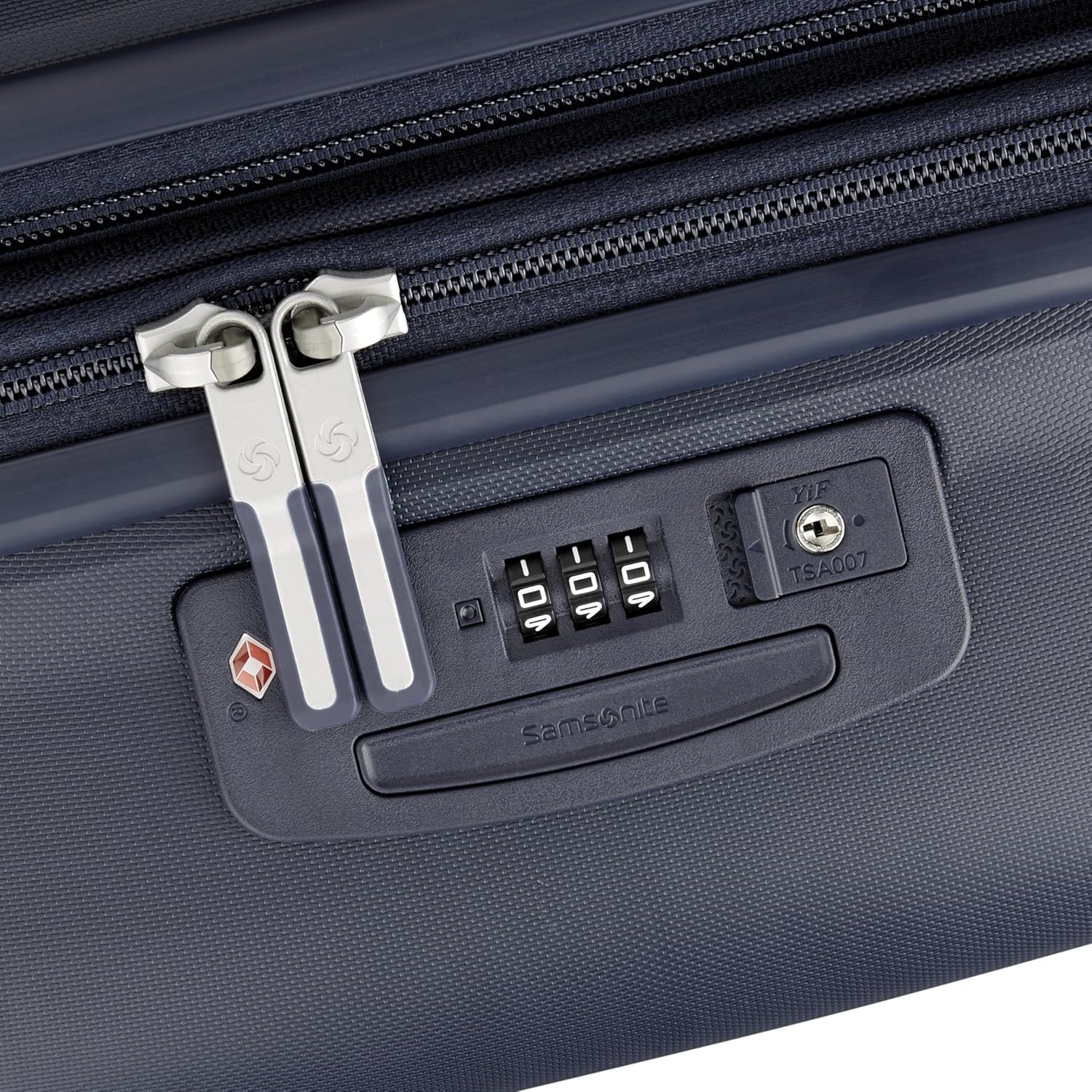 Samsonite Elevation Plus - Carry-On Hardside Luggage with QuickEntry™ Front Compartment - Scratch Resistant Polypropylene Shell, AirTag Holder, TSA Lock, Airline Approved - Midnight Blue - Image 7