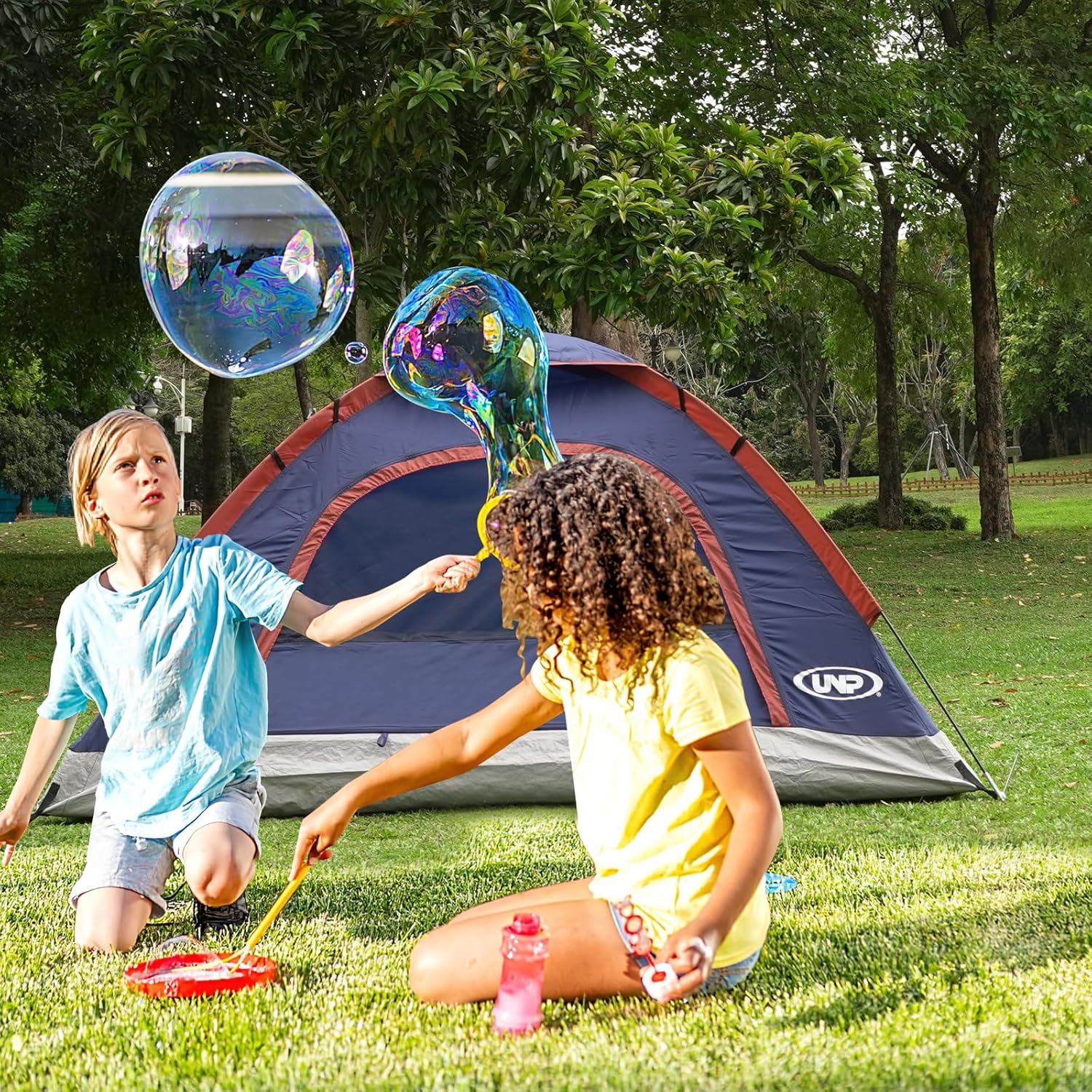 unp 6 Person 4 Season Dome Tent, Easy to Set Up for Camping & Hiking, Lightweight & Portable, Green - Image 6