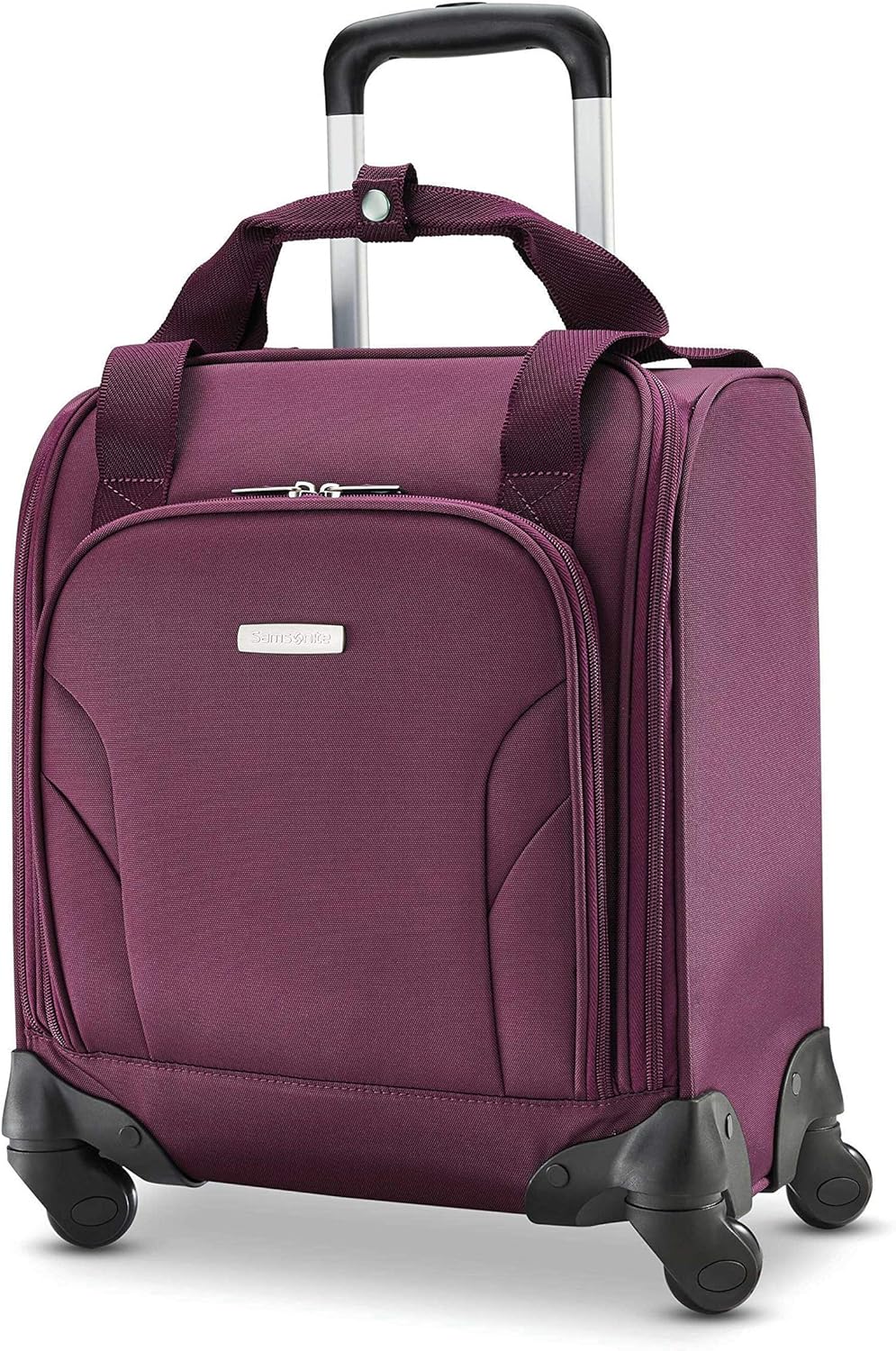 Samsonite Underseat Carry-On Spinner With USB Port, Purple, One Size - Image 2