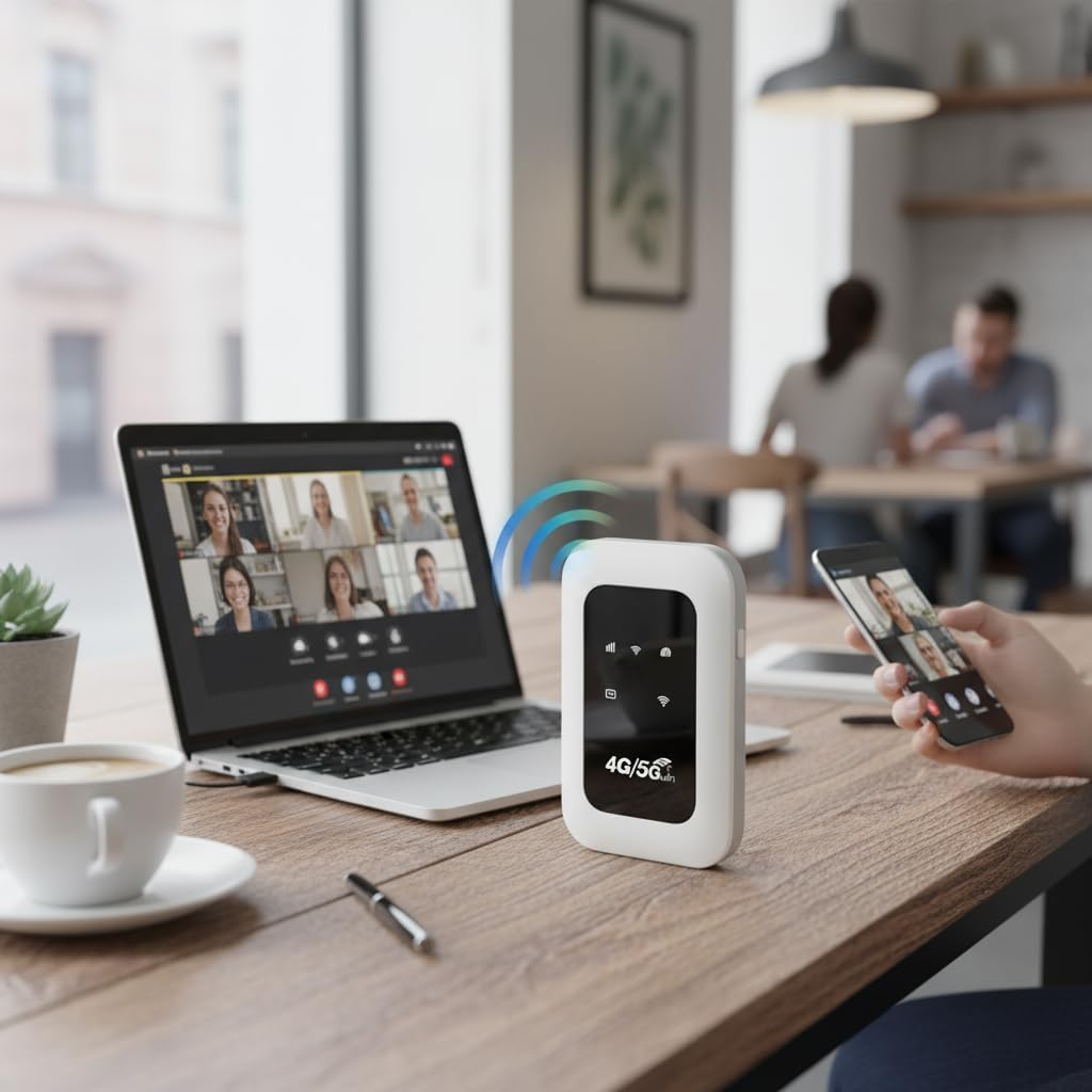 5G All-Network Portable WiFi, Portable WiFi Dongle, Power on and Use, Free for Life (Black) - Image 4