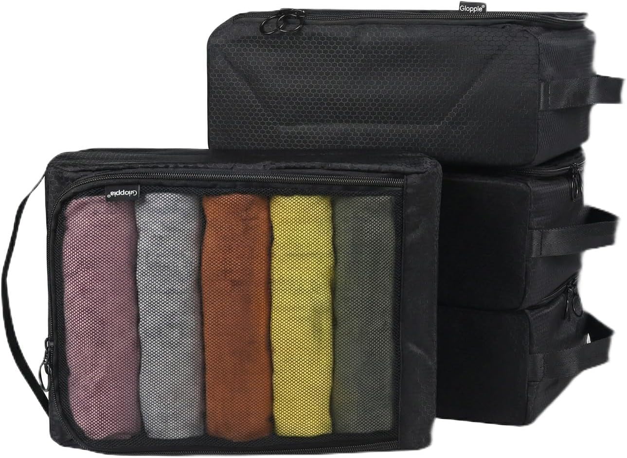 Gloppie 4-Pack Packing Cubes for Luggage - Organizer Suitcase Bags Set - Carry On Travel Accessories - Image 2