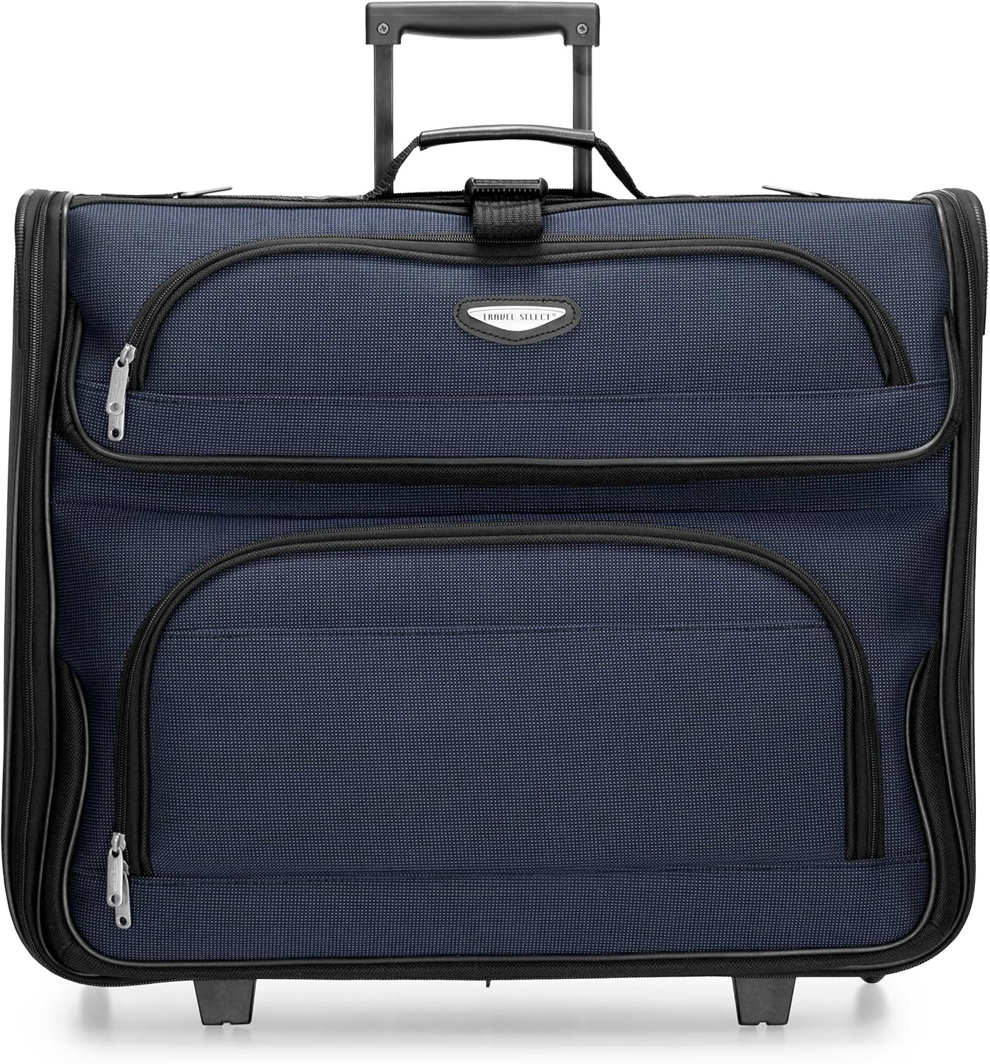 Travel Select Amsterdam Business Rolling Garment Bag, Softside Expandable Rolling 2-Wheeled Suit Carrier, Navy, One Size - Image 3
