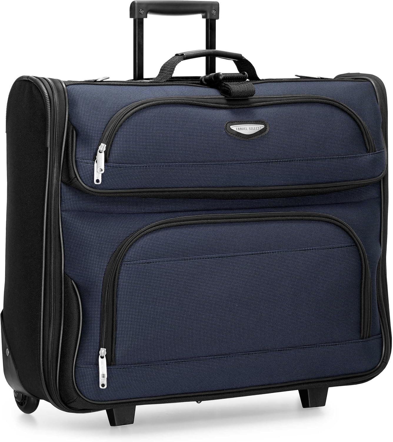 Travel Select Amsterdam Business Rolling Garment Bag, Softside Expandable Rolling 2-Wheeled Suit Carrier, Navy, One Size - Image 2